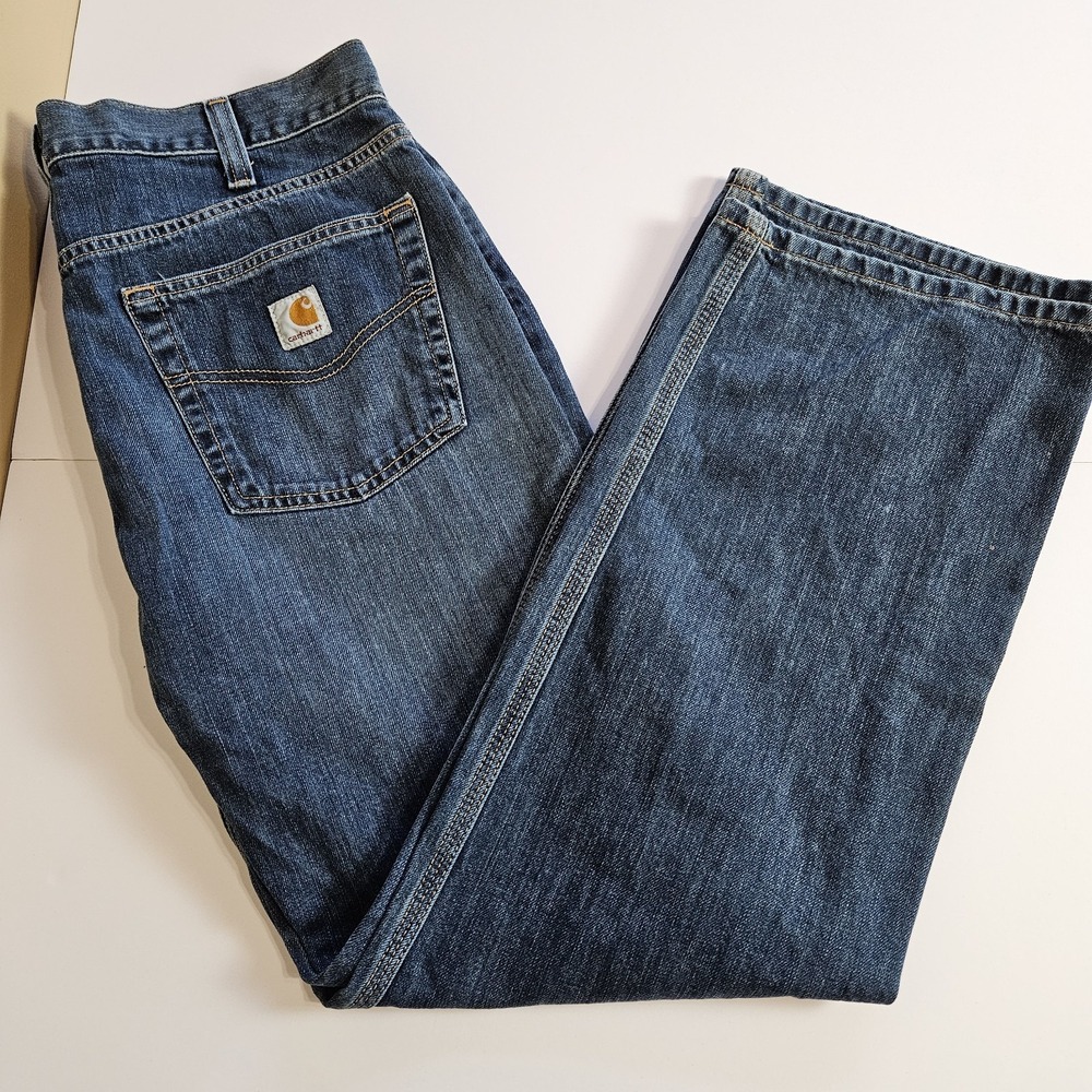 Carhartt Relaxed Fit Jeans Womens 36x30 Straight Leg Medium Wash